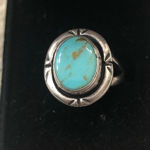 Sterling silver and turquoise ring